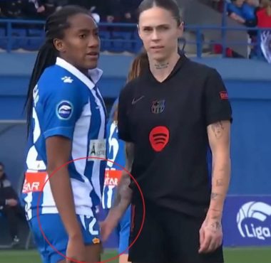 La colombiana Daniela Caracas fue victima de agresión por parte de una de las jugadoras del FC Barcelona.
