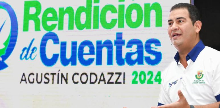 El alcalde de Agustín Codazzi, Hernán Baquero, realizó la rendición de cuentas 2024.
