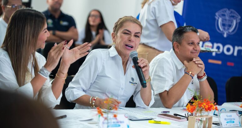 Patricia Duque Cruz, ministra del Deporte, destacó los avances que se han realizado en Valledupar a 100 días del inicio de los Juegos Parasuramericanos.