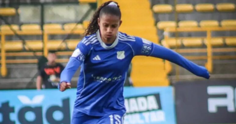 La delantera vallenata Ledys Calvo estuvo en la cancha 66 minutos, en el triunfo de Millonarios 3-0 ante Fortaleza FC.