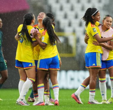 La Selección Colombia festeja una nueva clasificación a semifinales del Mundial Femenino sub-20.